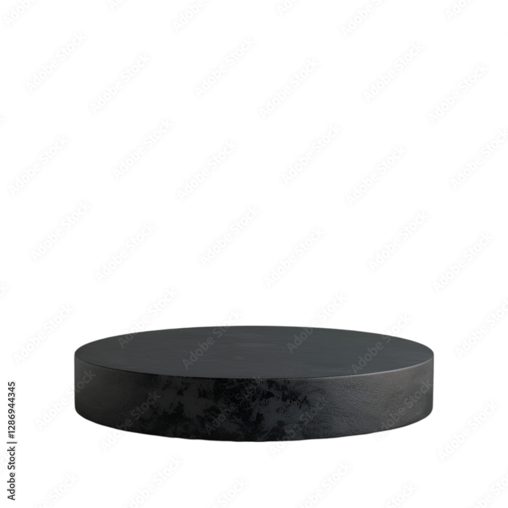Dark round platform minimalist product display background Dark round platform minimalist product display background