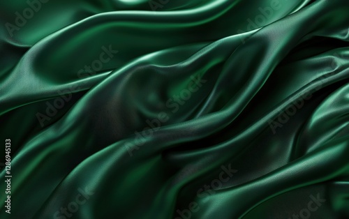 Elegant dark emerald with smooth lighting gradients for Saint Patricks Day