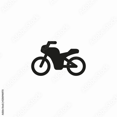 transportation motorcycle icon sign vector