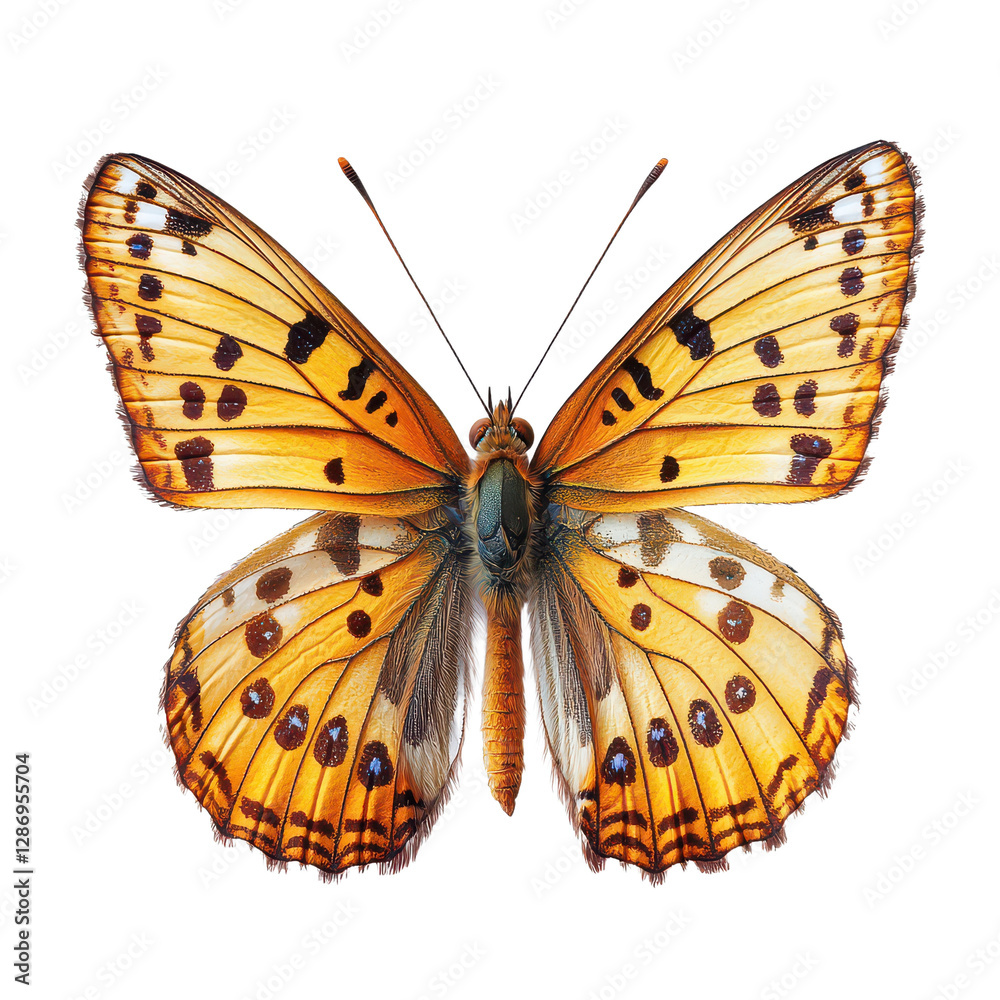 Fototapeta premium Fritillary isolated on transparent background, PNG