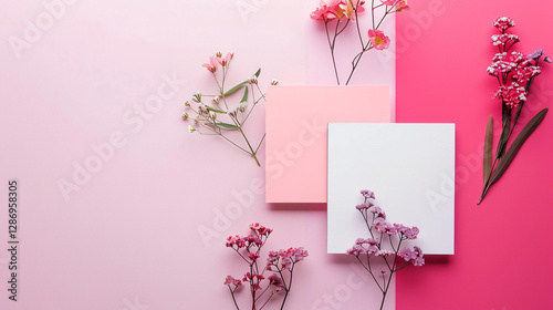 Luxury And Soft Pink Tones With Cute Flowers