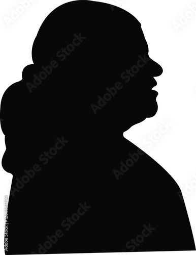 a woman head silhouette vector