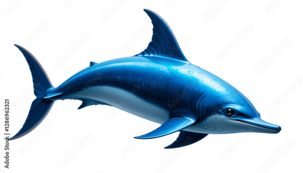 Naklejka premium dolphin isolated on white background
