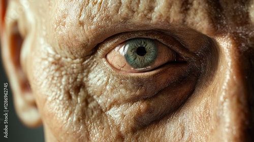 A lifelike synthetic face close-up, displaying subtle imperfections that evoke an unsettling feeling