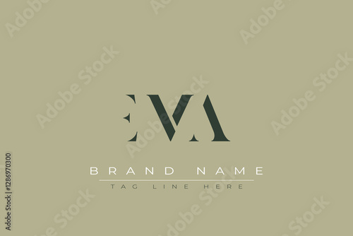 EMA abstract letter logo design. This logo is designed by three abstract letters.