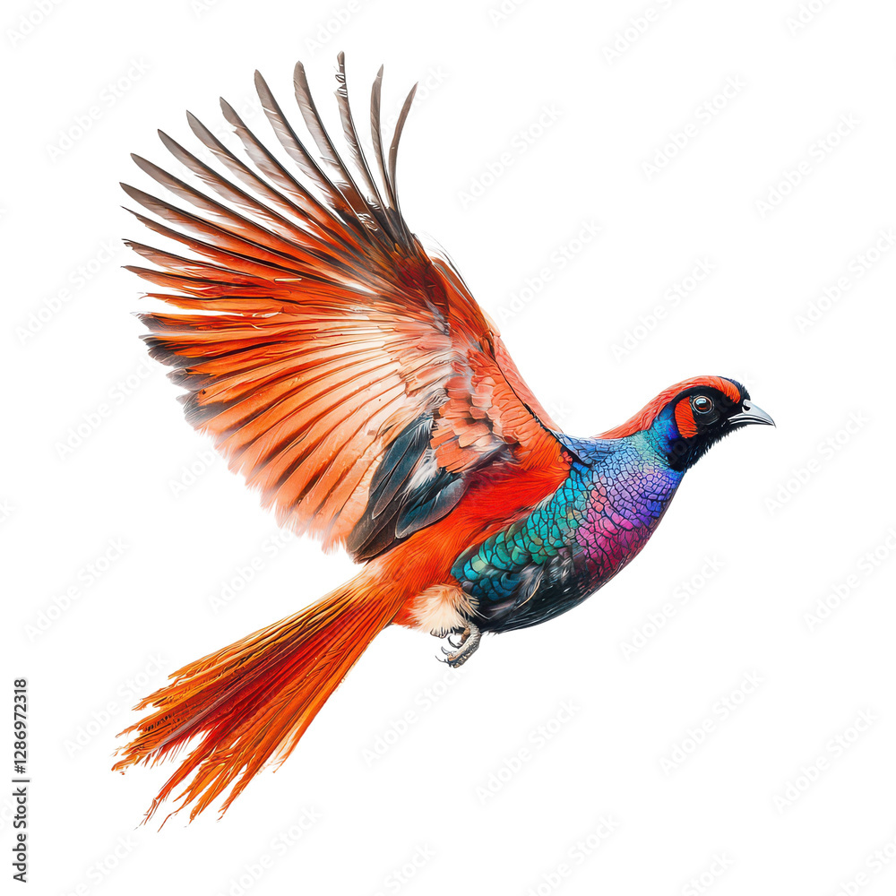 Fototapeta premium 3D Persimmon Tree Variant isolated on transparent background, PNG