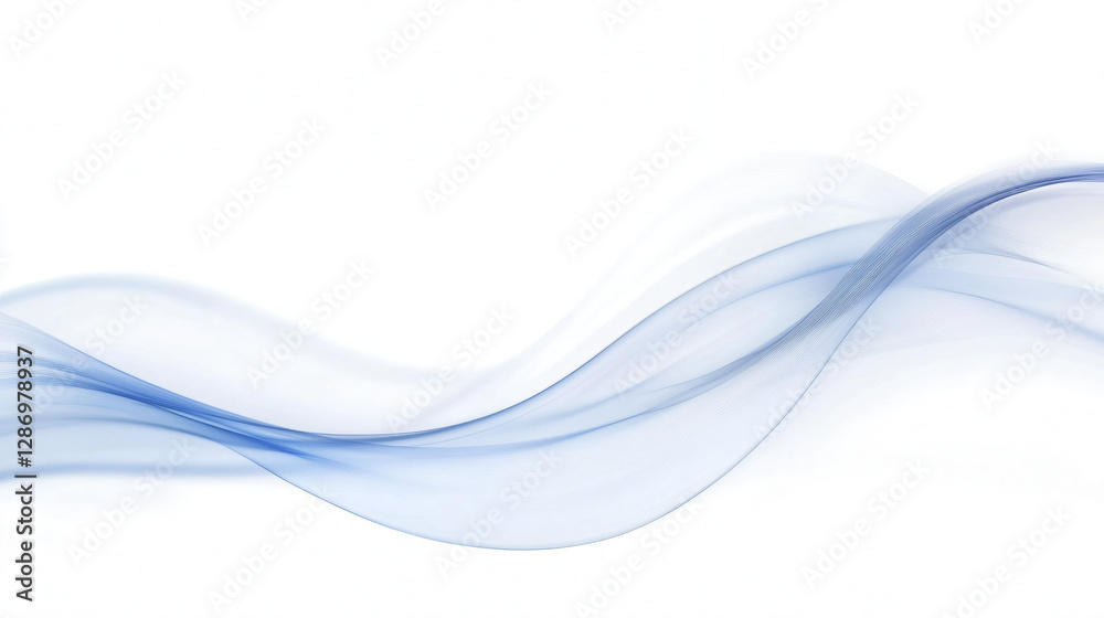 Obraz premium Elegant Blue Wave Abstract Background for Design Projects