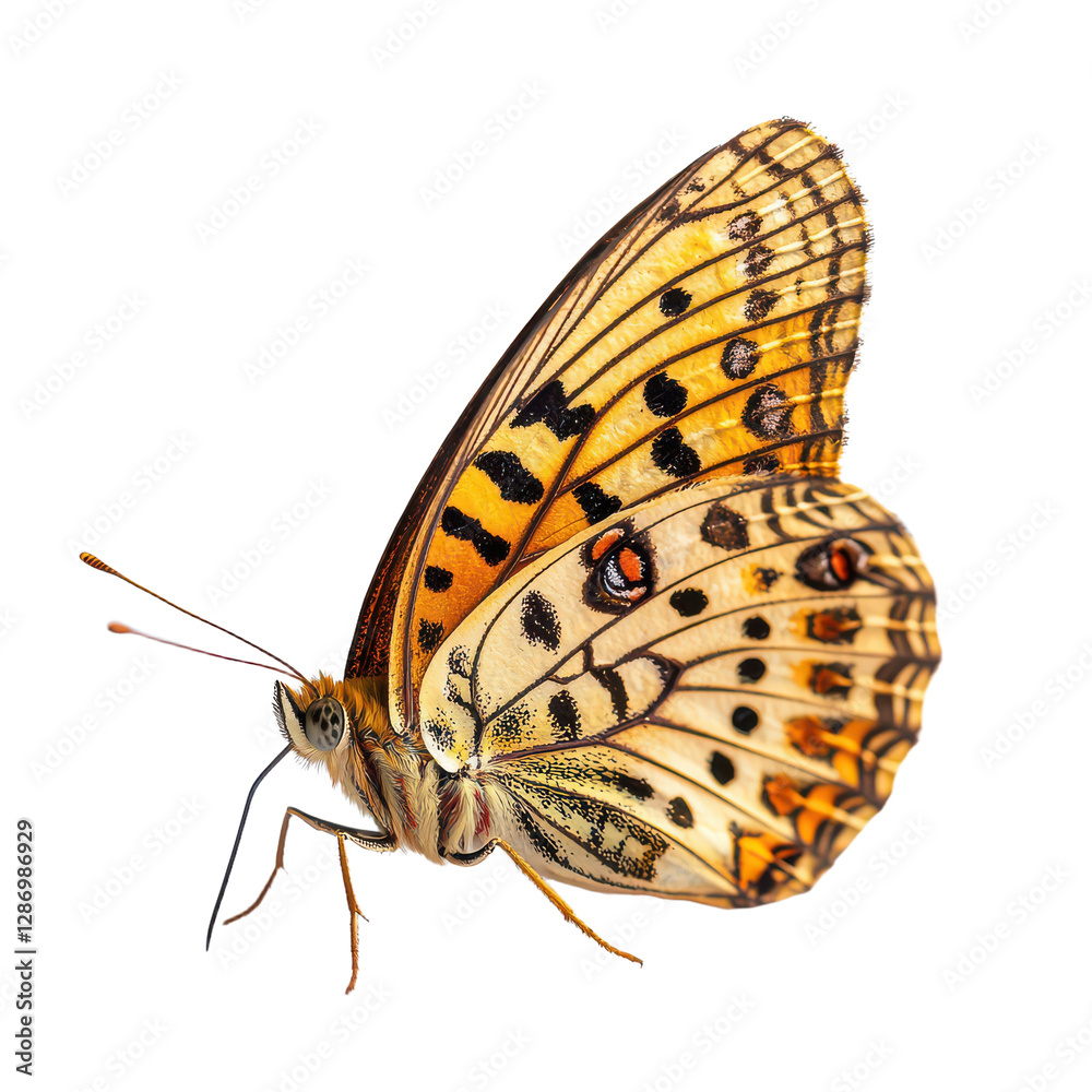 Fototapeta premium Fritillary isolated on transparent background, PNG
