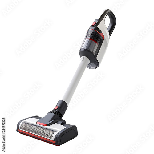 A Modern Compact Handheld Vacuum Cleaner with Powerful Suction Isolated on Transparent Background