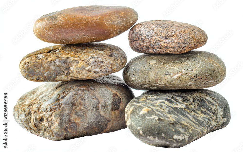 Professional stock photo of a Stack of Smooth River Stones Balanced on Top of Each Other