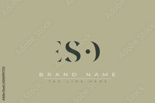 ESO abstract letter logo design. This logo is designed by three abstract letters.