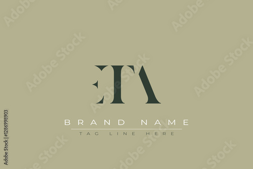 ETA abstract letter logo design. This logo is designed by three abstract letters.