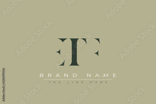ETF abstract letter logo design. This logo is designed by three abstract letters.