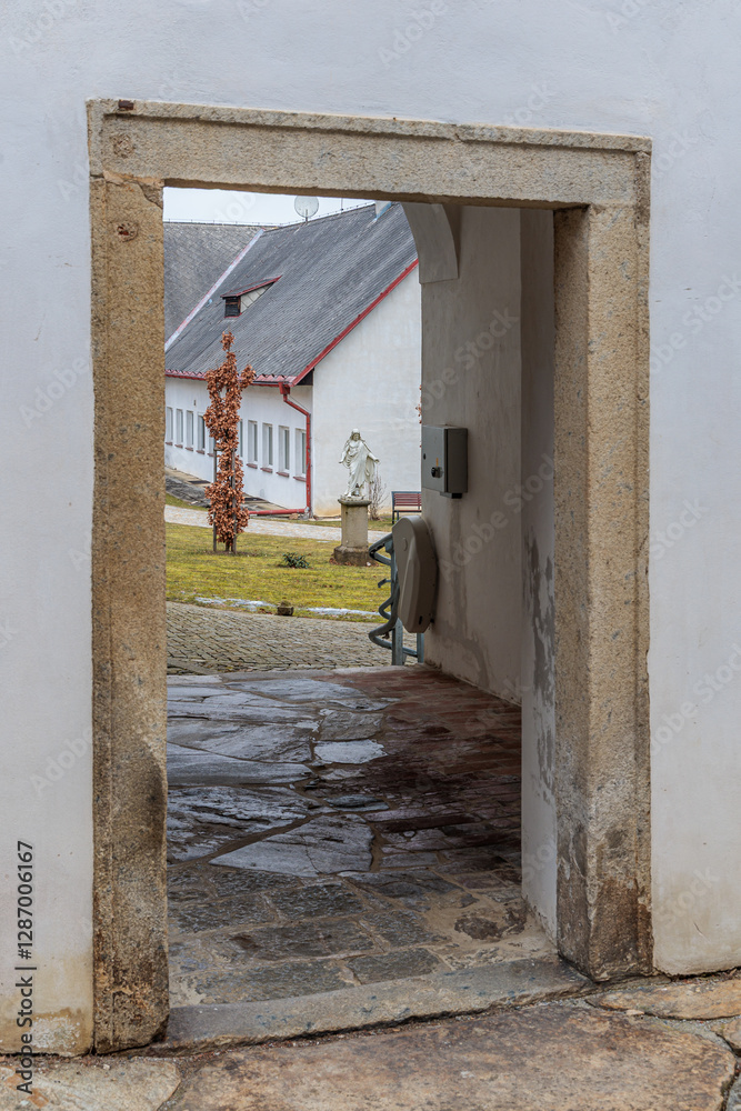 Pilgrimage Church of the Assumption of the Virgin Mary in the village of Kajov in the South Bohemian Region, Czech Republic