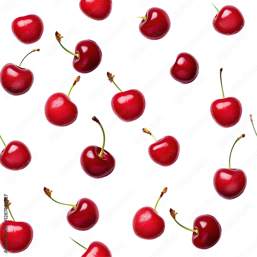 Isolated Cherry Pattern Isolated Cherry Pattern