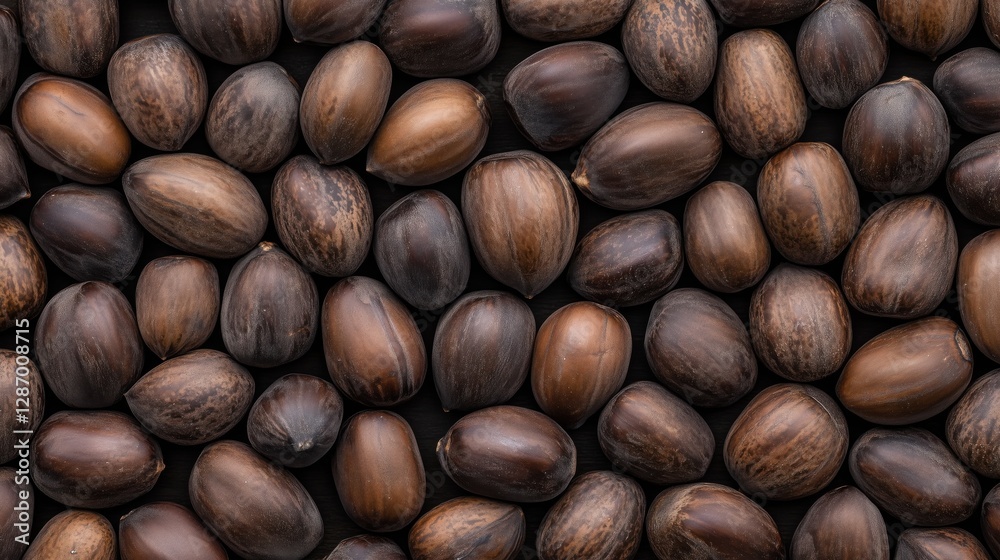 Camellia seed oil, background of many whole nuts forming a texture Camellia seed oil, background of many whole nuts forming a texture