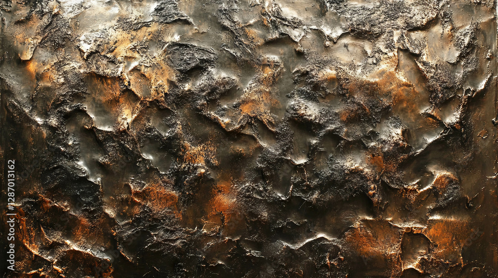 Bronze texture with raised patterns and bright accents for creative design concepts Bronze texture with raised patterns and bright accents for creative design concepts