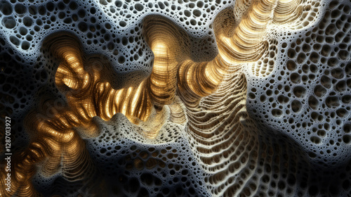 Intricate burl walnut texture with wavy patterns for artistic design