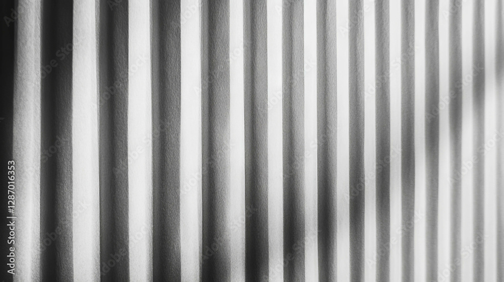 Obraz premium Textured pattern of ribbed grey paper for background design