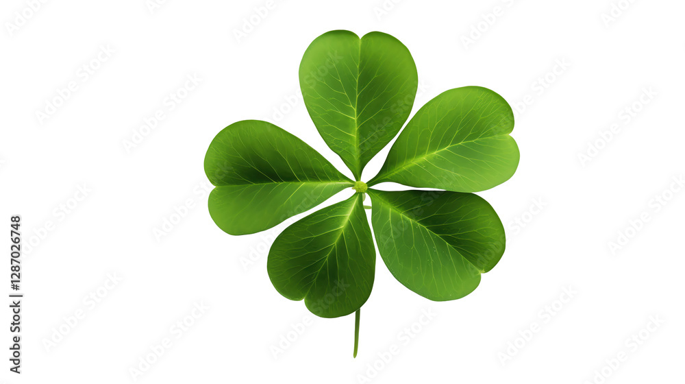 Isolated Four Leaf Clover Isolated Four Leaf Clover