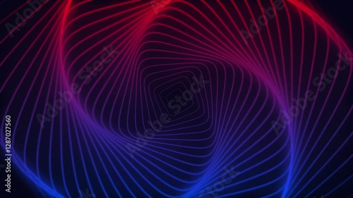 Neon Spiral Abstract – Futuristic Digital Swirl Background photo