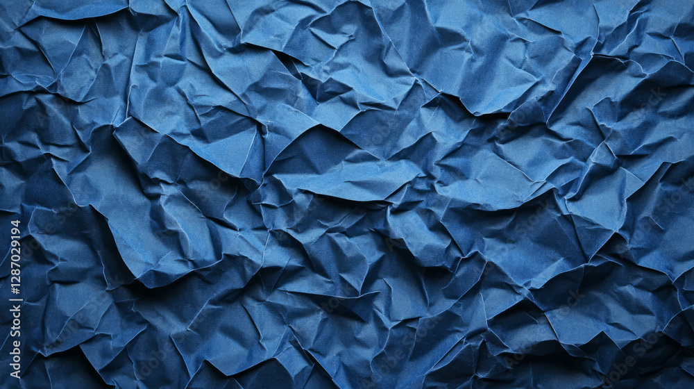 Fototapeta premium Intricate blue paper texture for artistic and design projects