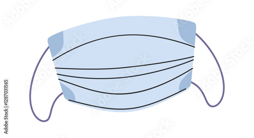 Protective medical surgical mask cartoon