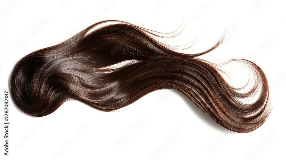 Long Wavy Brown Ponytail on White Background
Long Wavy Brown Ponytail on White Background
