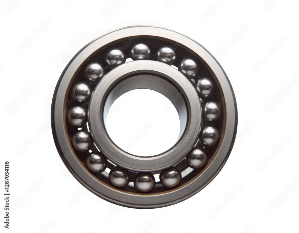 One Ball bearings isolated on white background, cutout
One Ball bearings isolated on white background, cutout