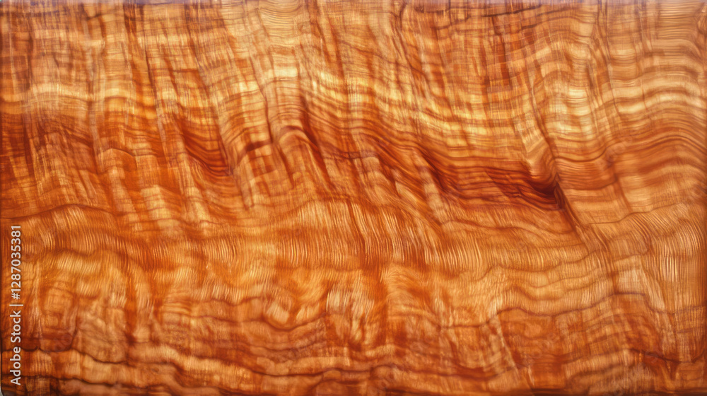 Naklejka premium Mahogany texture with bright overhead light for design inspiration