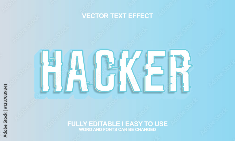 Editable 3D style text effects Editable 3D style text effects