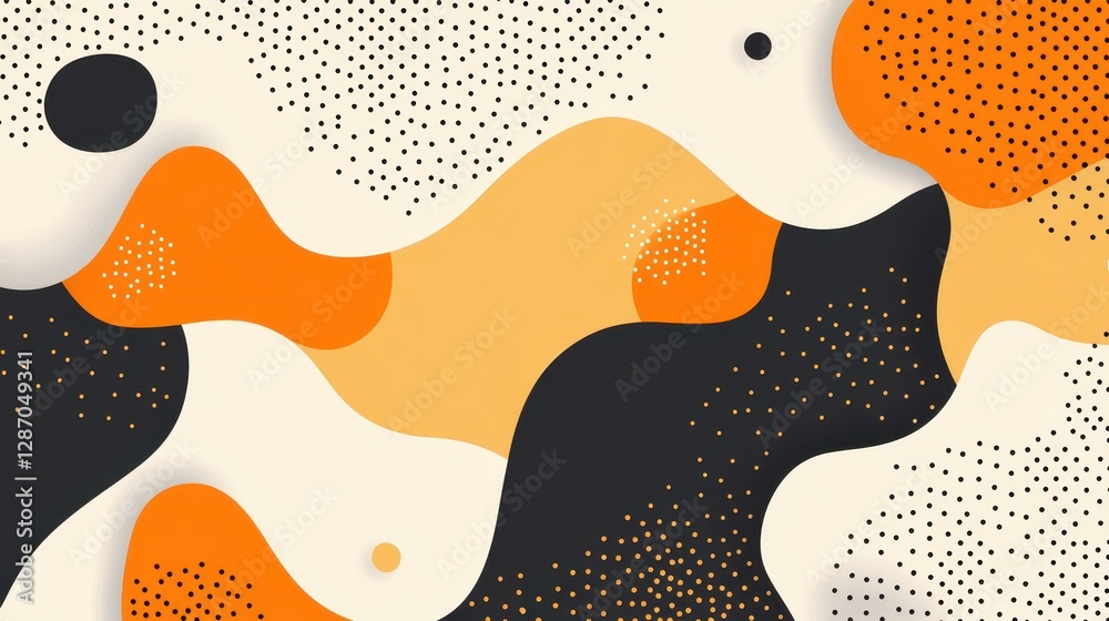 Fototapeta premium Explore this abstract gold background featuring halftone lines and a dynamic geometric pattern for modern designs.
