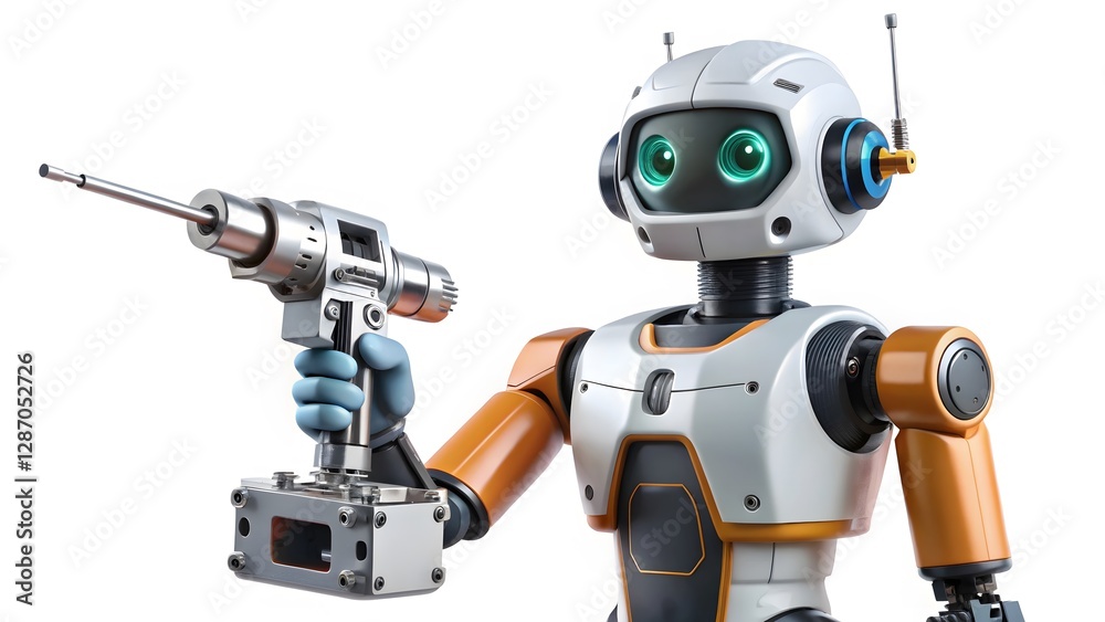Robot holding a drill Robot holding a drill