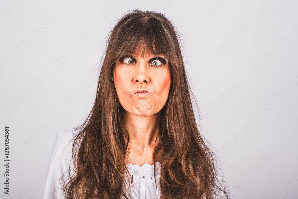 Schielende Frau Schielende Frau