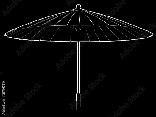 Stylish Dark Gray Outdoor Umbrella