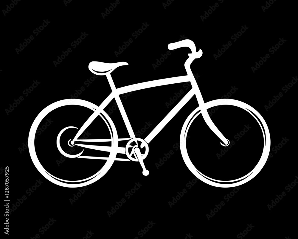 Fototapeta premium Elegant Bicycle Silhouette Design