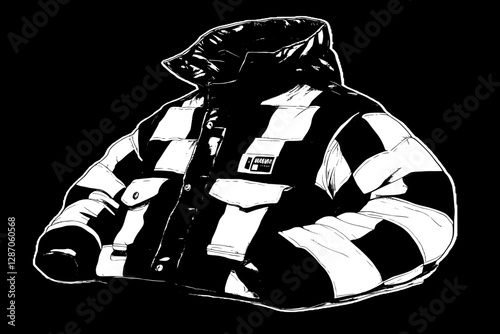 Stylish Winter Jacket Illustration
