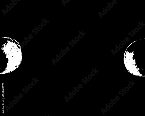 Two Abstract Moons in the Dark Space