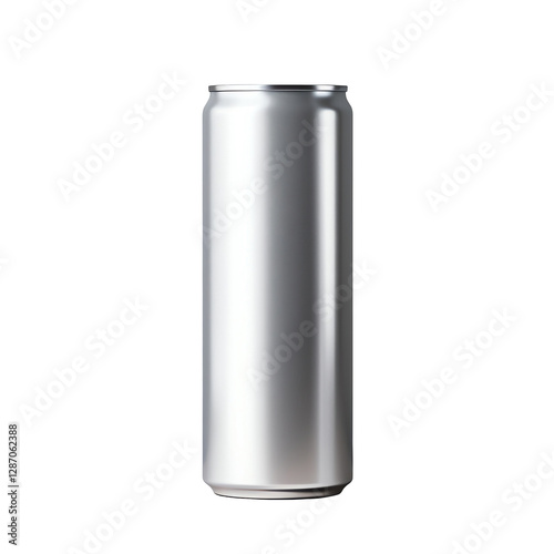 Isolated Silver Aluminum Can