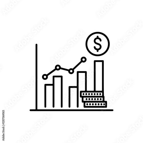 Asset Allocation Icon â€“ Flat Style Financial Investment and Portfolio Management Symbol