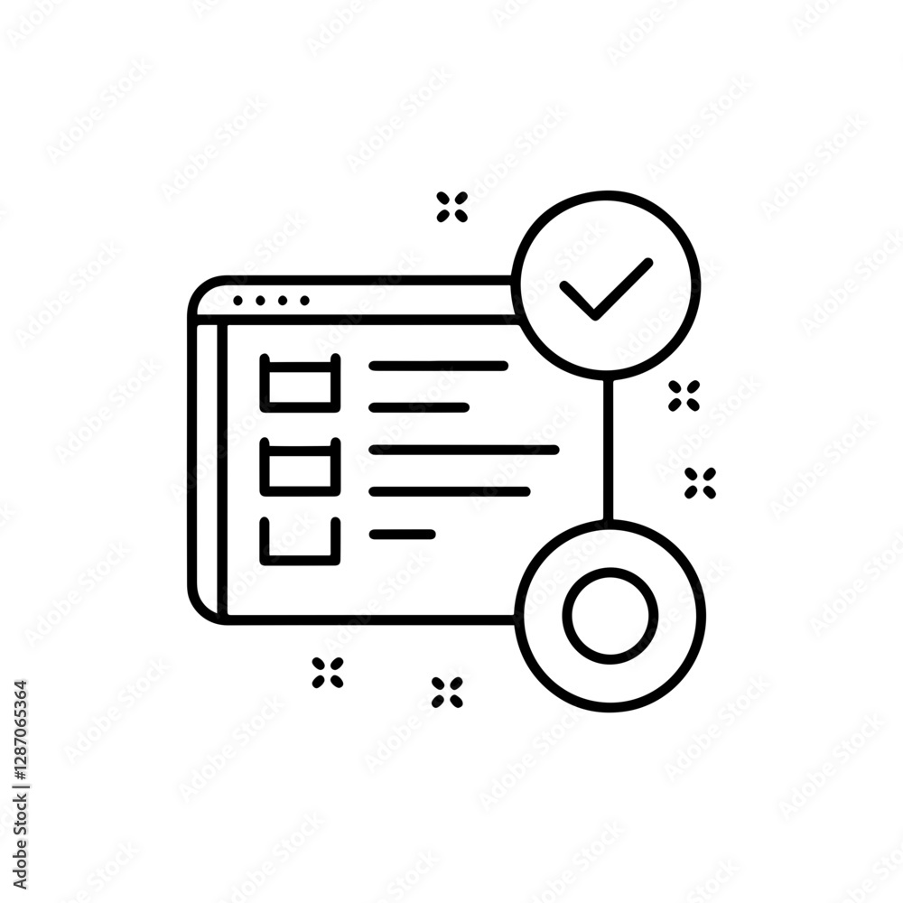 Error Logging Thin Line Icon – Debugging and System Monitoring Symbol Error Logging Thin Line Icon – Debugging and System Monitoring Symbol