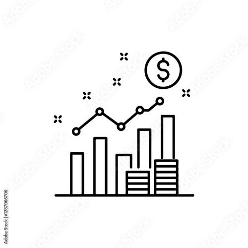 IPO Launch Icon â€“ Initial Public Offering, Stock Market Debut, Business Investment