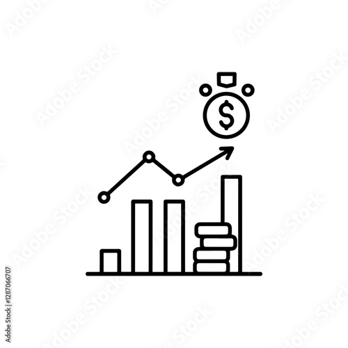 Stock Market IPO Icon â€“ Business Growth, Financial Investment, Equity Offering