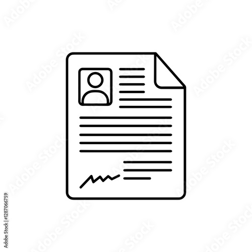 Job Offer Letter Icon â€“ Employment Agreement, Hiring Confirmation, Career Opportunity