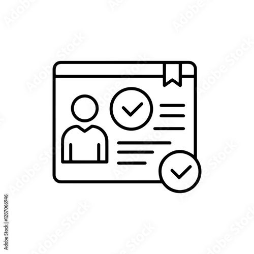 Probation Period Icon - Employee Trial, Work Evaluation, HR Policy, Job Assessment
