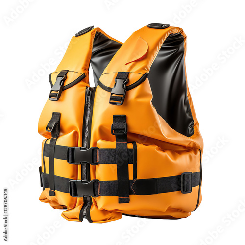 Isolated Orange Life Vest