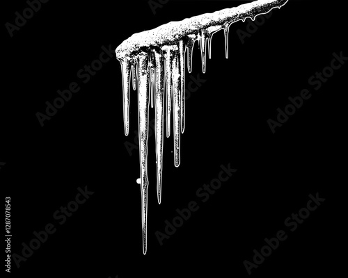 Stunning Icicles, Winter's Frozen Beauty