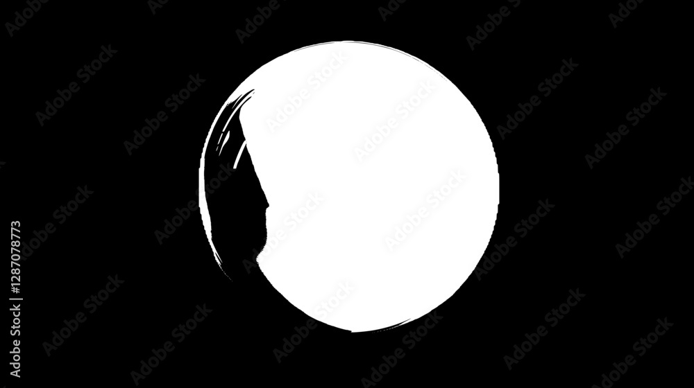 Elegant White Sphere - Modern Geometric Design Elegant White Sphere - Modern Geometric Design