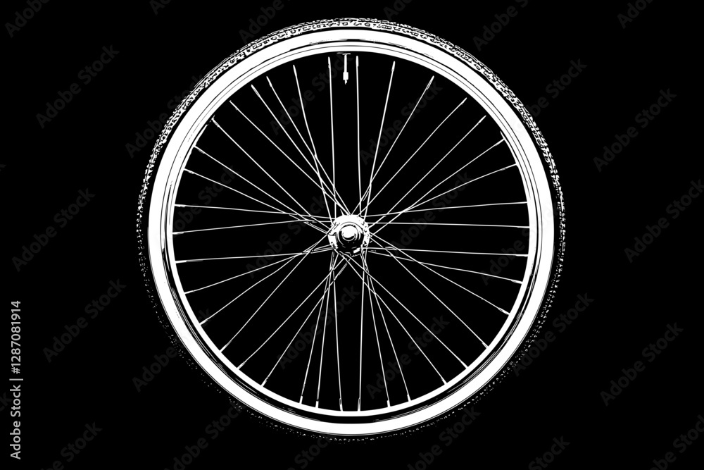 Naklejka premium Bicycle Wheel - Modern Design
