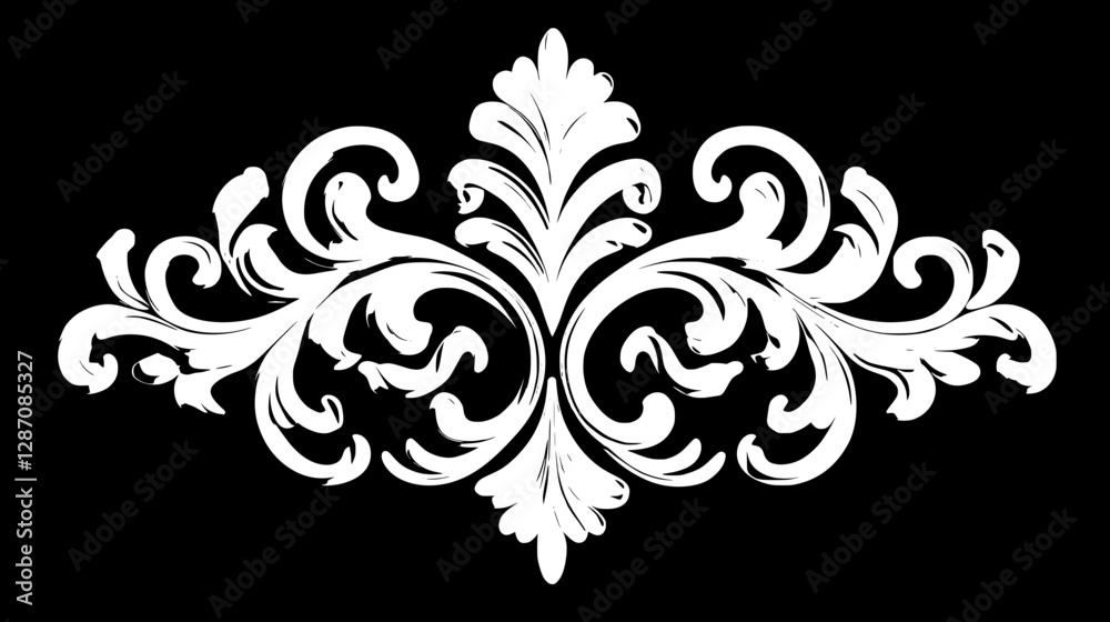 Fototapeta premium Ornate Decorative Relief Design